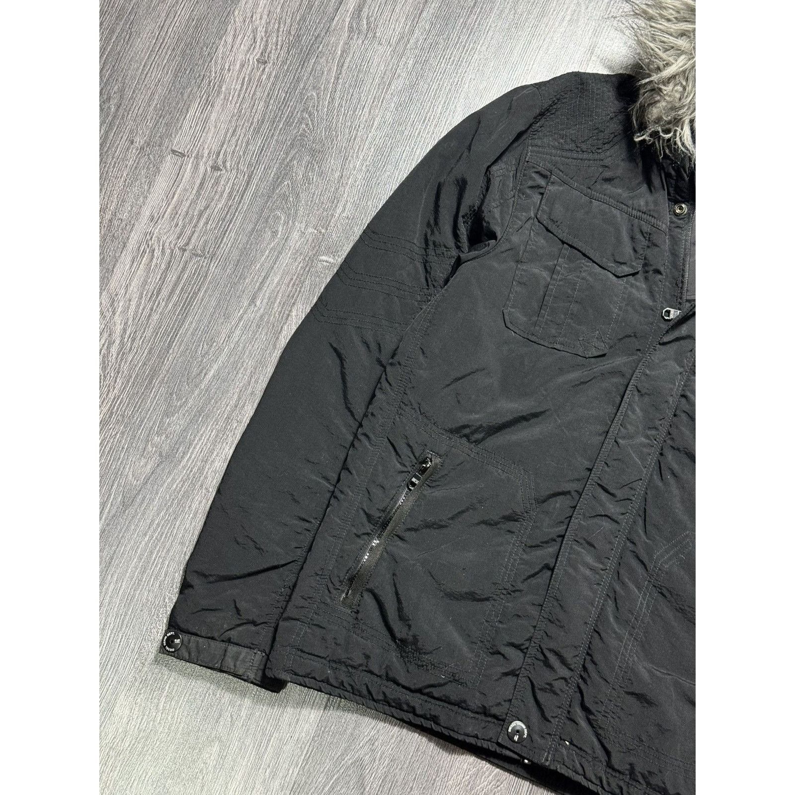 Diesel × Vintage 2000s Diesel Japanese Punk Grunge Fur Jacket LGB If6was9 Size US L / EU 52-54 / 3 - 2 Thumbnail