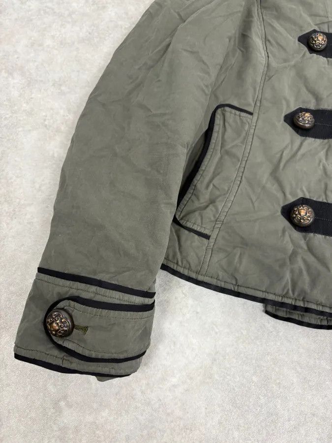 Moschino Moschino Khaki Officer Asymmetrical Zip Military Bomber Jacket Size S / US 4 / IT 40 - 8 Thumbnail