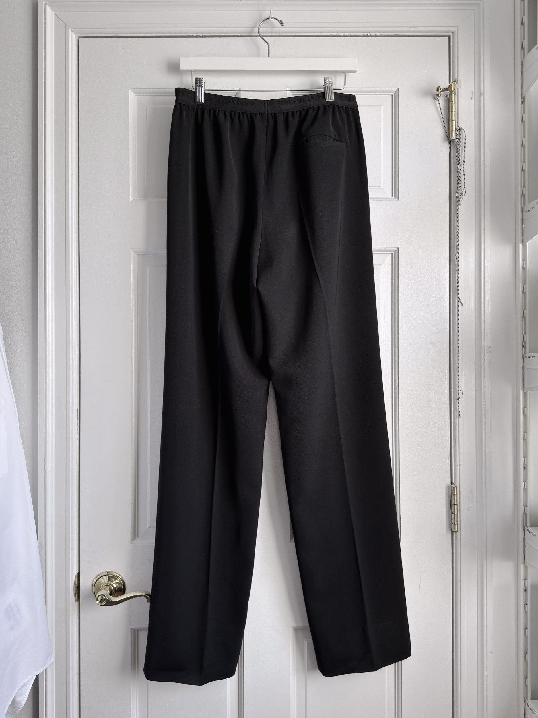 Balenciaga Elastic Waist Slim Fluid Pants Size US 32 / EU 48 - 2 Thumbnail