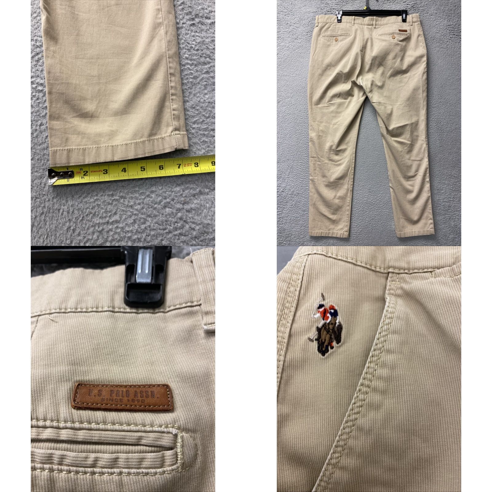 Vintage US Polo Assn Men's Chino Pants Size W40 L32 Casual Cotton Tan Logo Accents 2000s Size US L / EU 52-54 / 3 - 8 Thumbnail