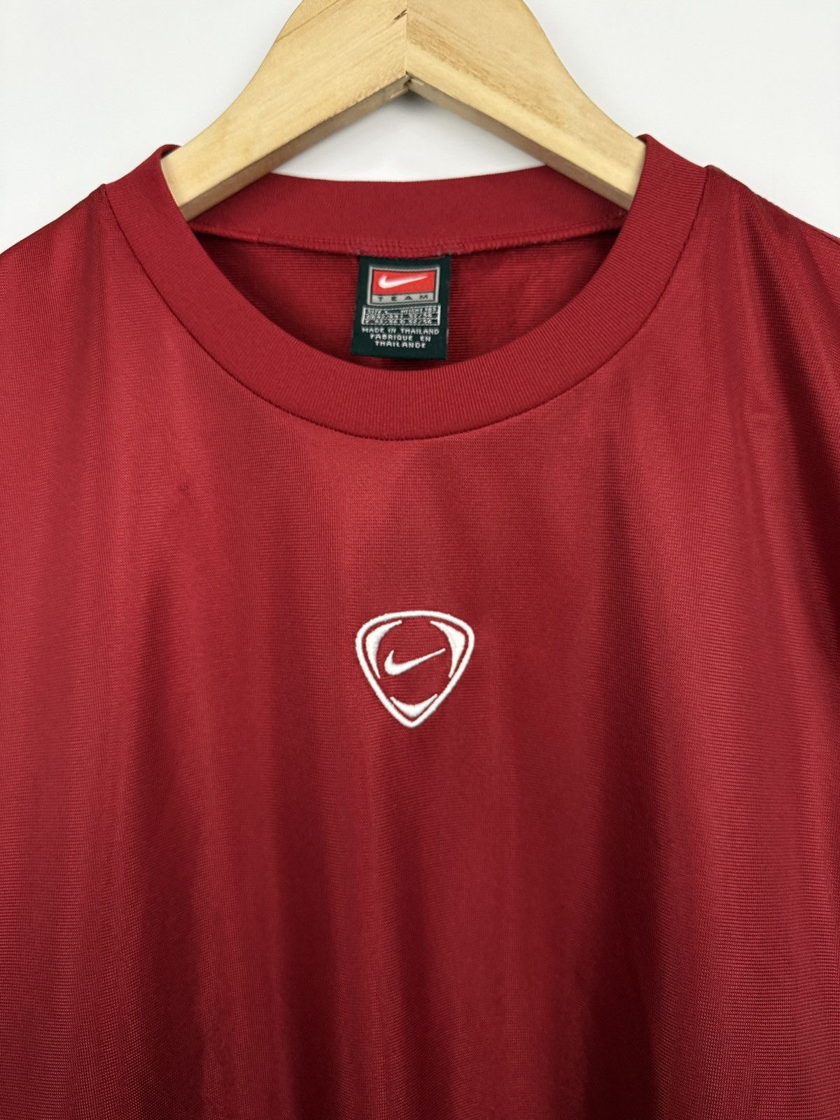 Nike 🇺🇸 Vintage 90s Nike Total Ninety Center Swoosh Retro T-Shirt Size US L / EU 52-54 / 3 - 4 Thumbnail