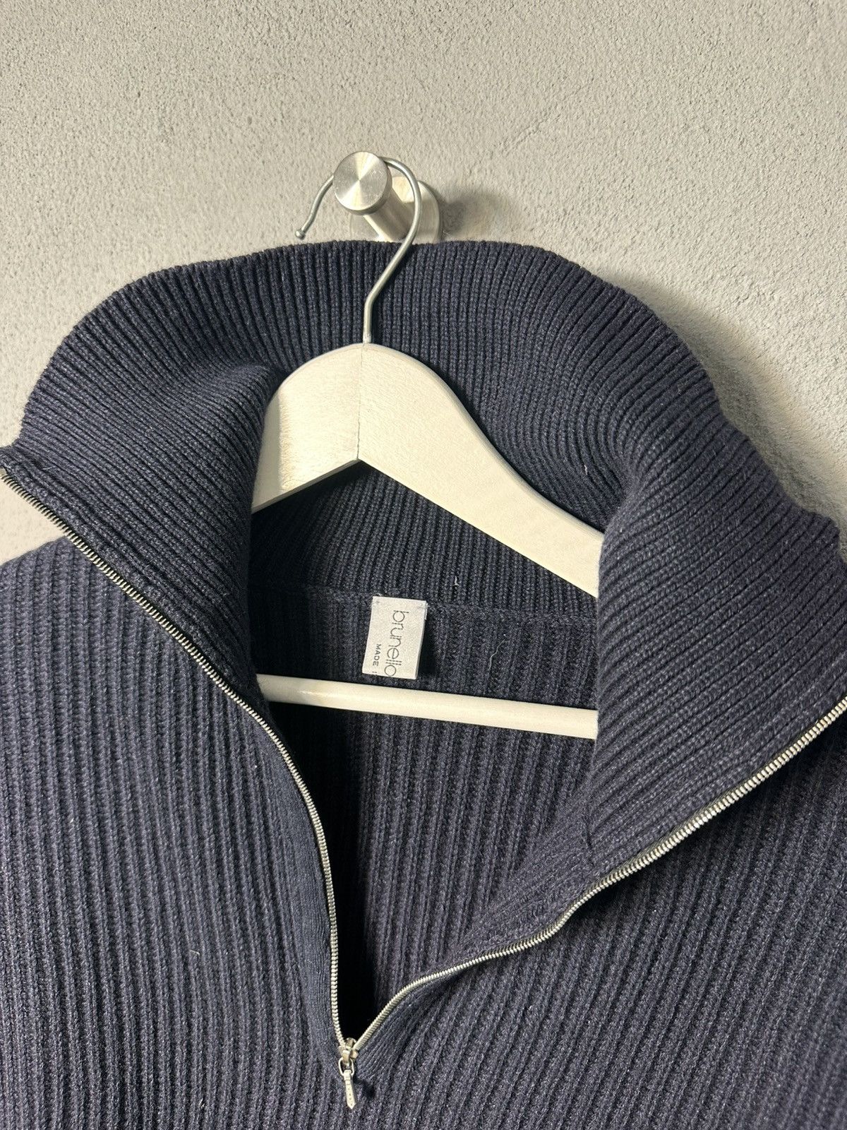 Brunello Cucinelli Brunello Cucinelli Cashmere Wool Silk Half Zip Sweater Italy Size US S / EU 44-46 / 1 - 7 Thumbnail