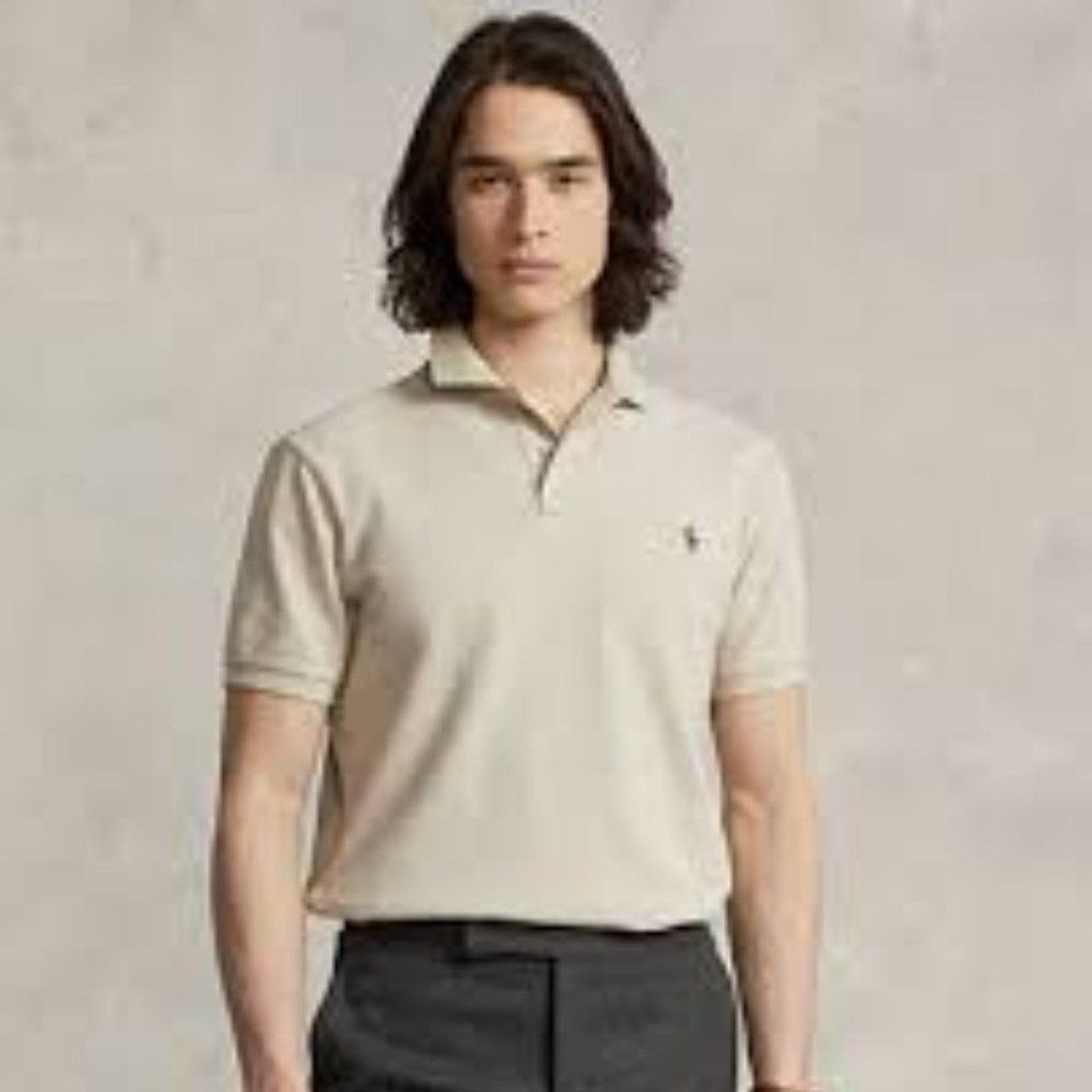 Polo Ralph Lauren Polo Ralph Lauren Polo Shirt Mens 2XL Beige Classic Fit Size US XXL / EU 58 / 5 - 5 Thumbnail
