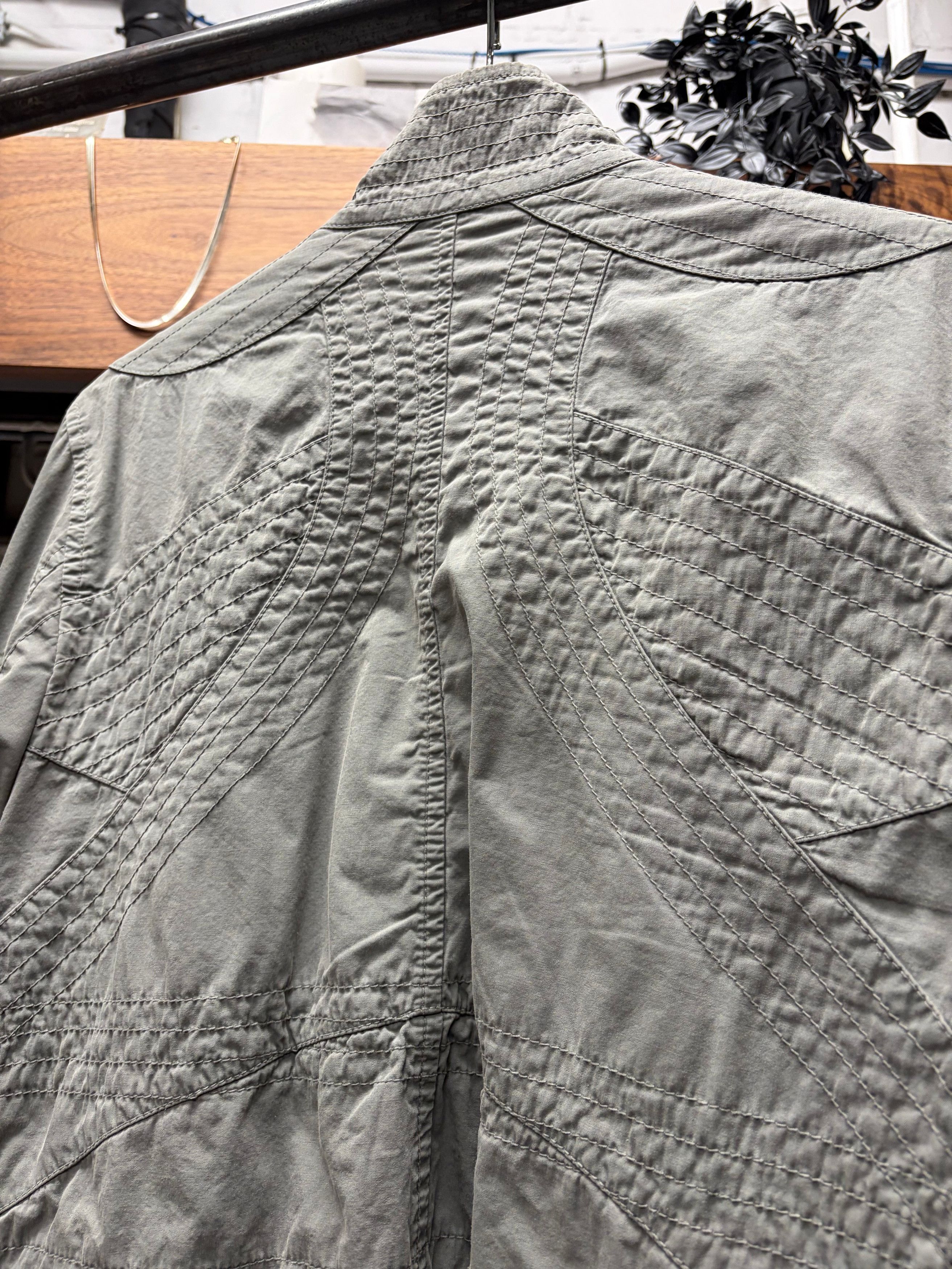 Dolce & Gabbana 2000s Dolce & Gabbana Faded Grey Military Flight Jacket Size US L / EU 52-54 / 3 - 5 Thumbnail