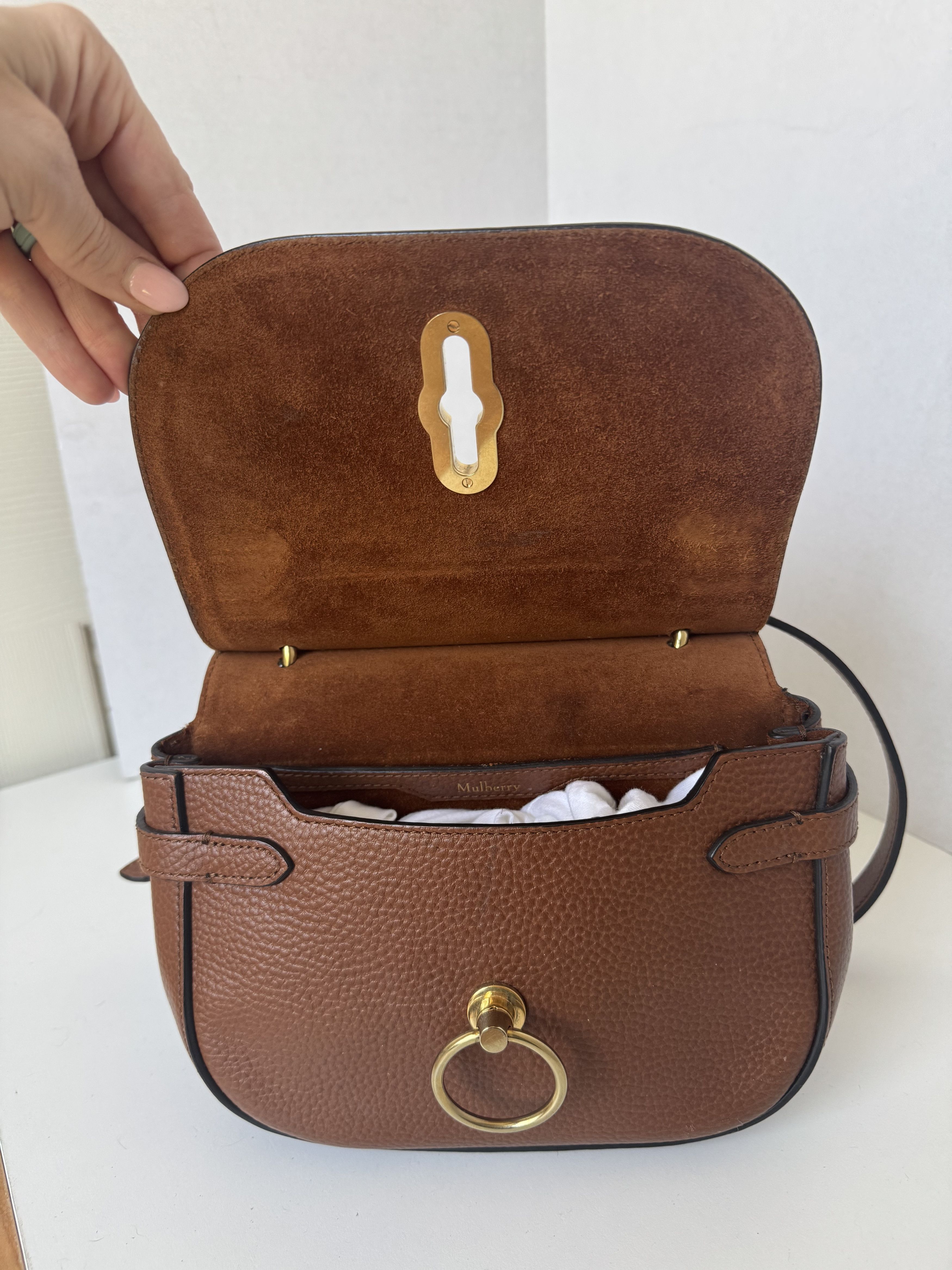Mulberry Mulberry Amberley Crossbody – Brown Grained Leather Size ONE SIZE - 10 Thumbnail