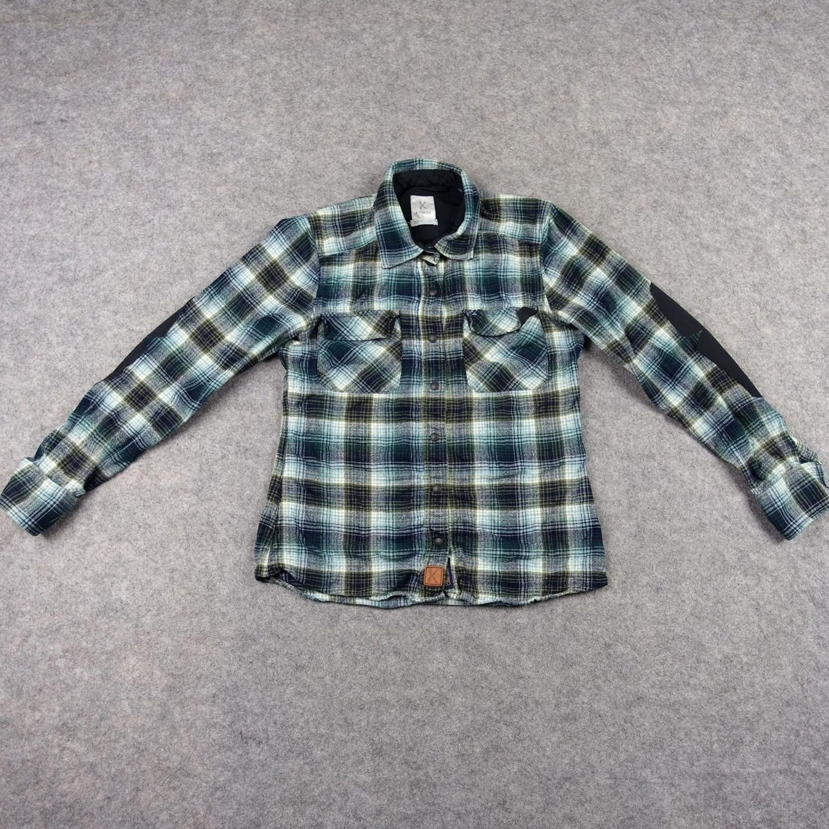 Pendleton Kitsbow Shirt Mens XS Black Pendleton Plaid Wool Snap Front Flannel Button-Up with Pockets Size US XS / EU 42 / 0 - 2 Thumbnail