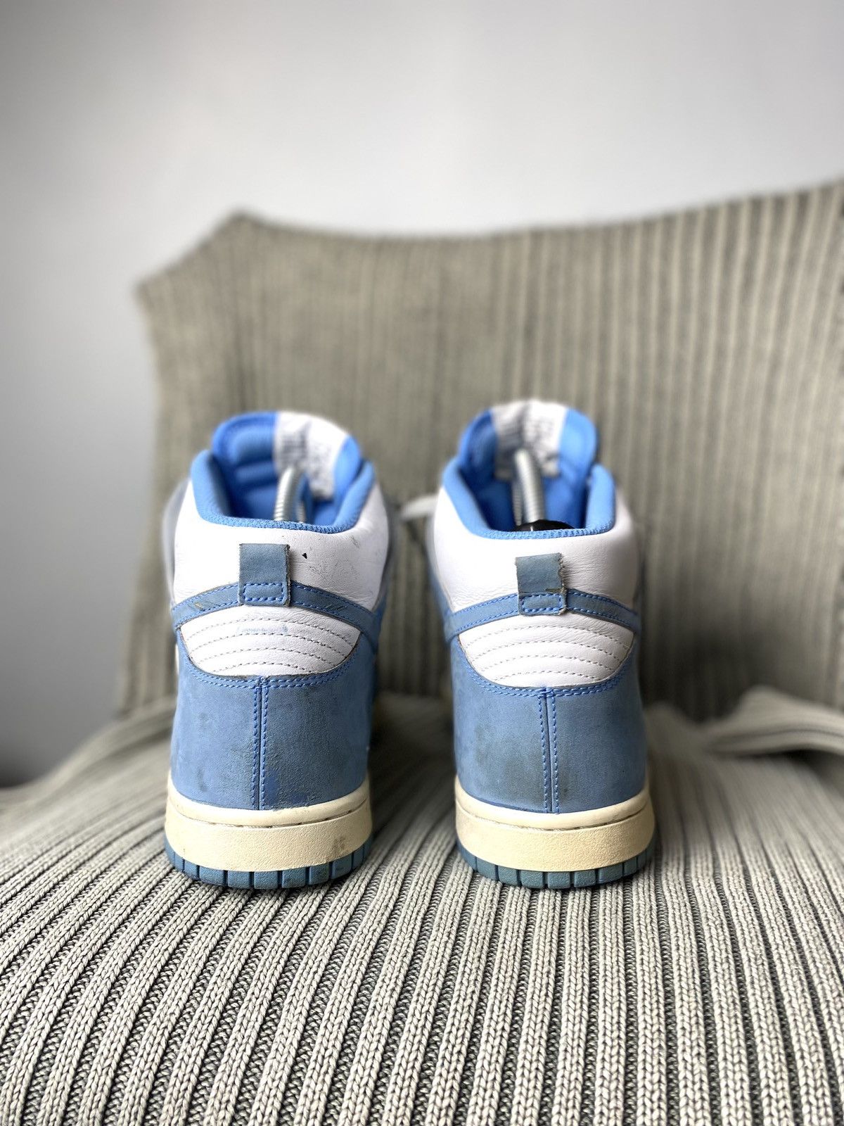 Nike × Vintage Rare! 2009 Vintage Nike Dunk High University Blue Sneakers Size US 8.5 / EU 41-42 - 11 Thumbnail
