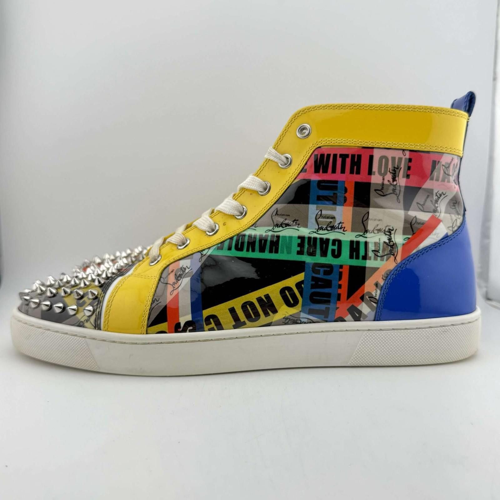 Christian Louboutin Christian Louboutin Spikes Multi Pattern 43.5EU Used No Box Size US 10.5 / EU 43-44 - 2 Thumbnail
