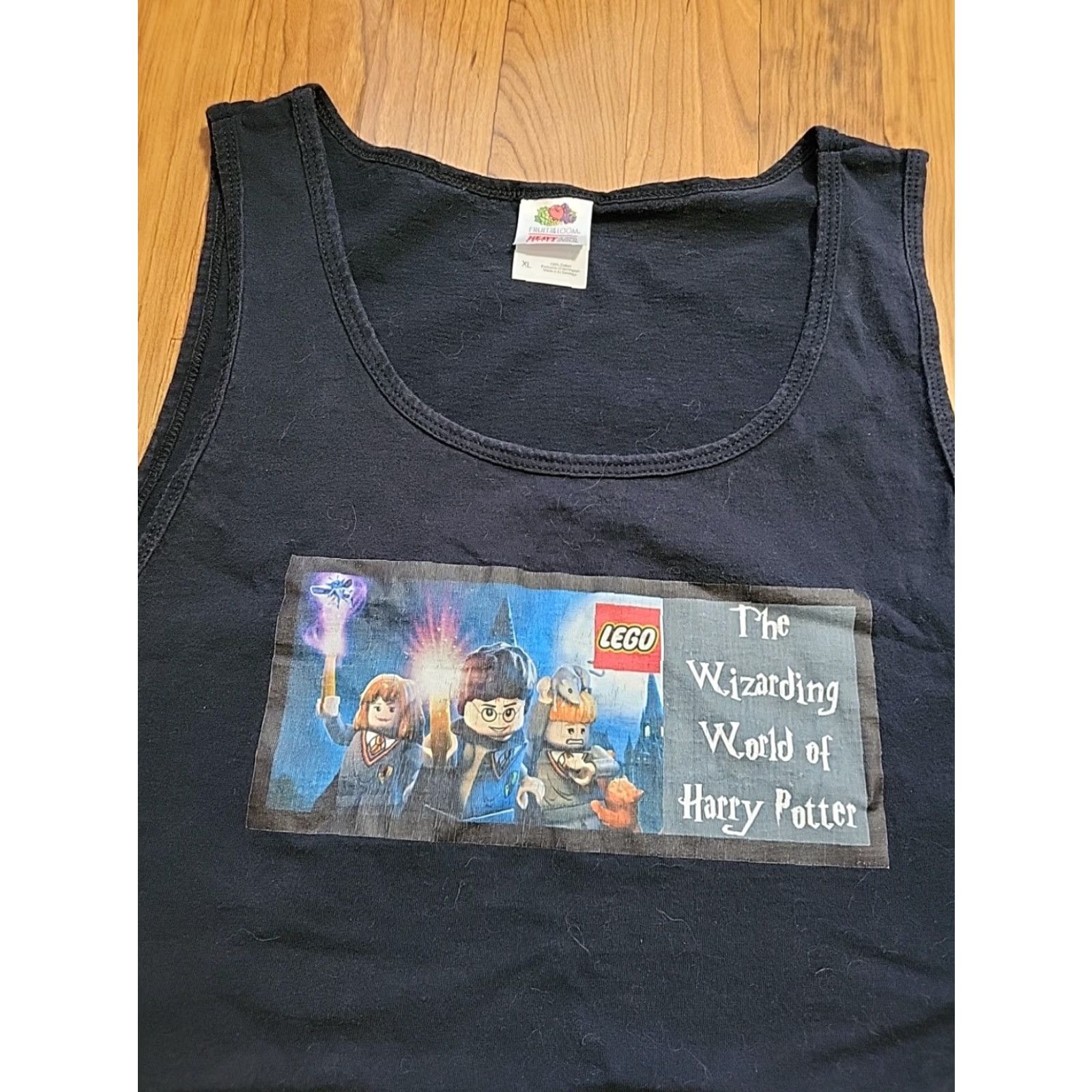 Fruit Of The Loom VINTAGE Fruit Of The Loom Tank Top Harry Potter XL Black Cotton Mens 46 Chest Graphic Tee 2000s Size US XL / EU 56 / 4 - 6 Thumbnail