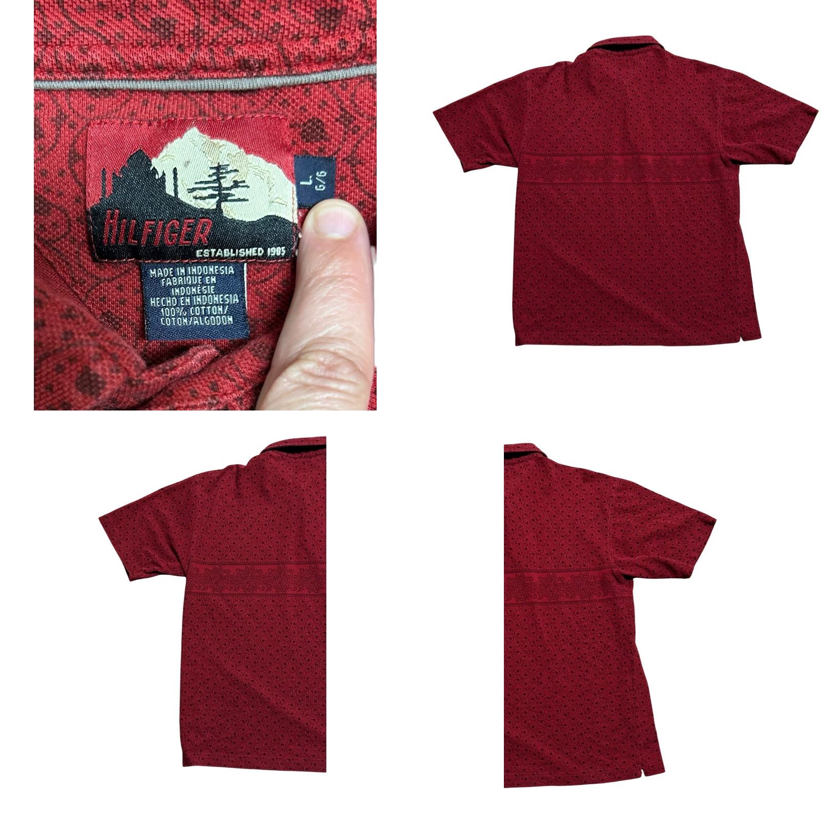 Tommy Hilfiger Tommy Hilfiger Polo Shirt Lot Of 3 Men's L 90s Y2K Short Sleeve Blue Red Knit Embroidered Logo Button-Down Casual Activewear Shirt Size US L / EU 52-54 / 3 - 11 Thumbnail