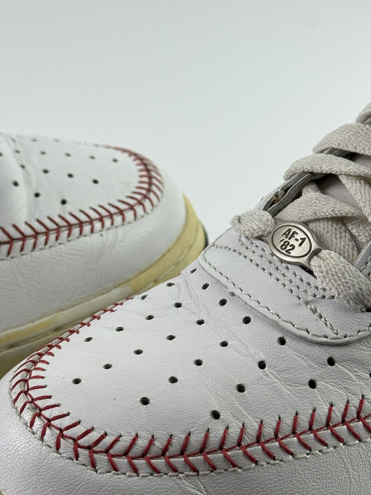 Nike Vintage 2005 Nike Air Force 1 Bean Town `Boston Red Sox’ Size US 9 / EU 42 - 6 Thumbnail