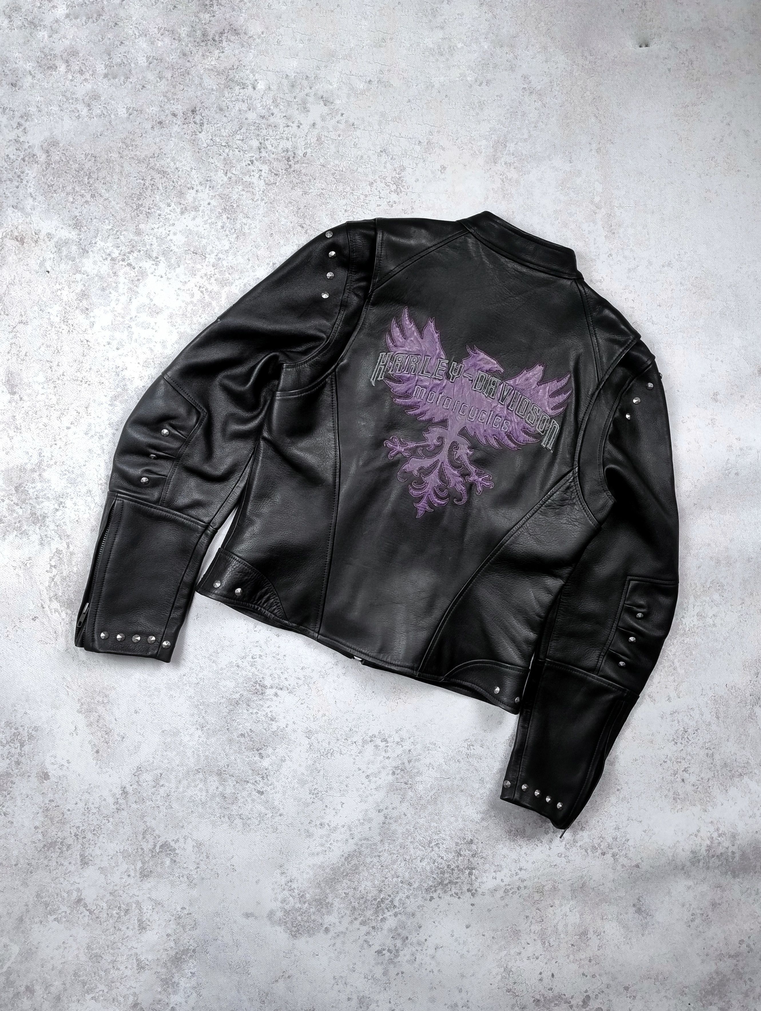 Harley Davidson Harley-Davidson leather jacket moto rising phoenix vintage M Size M / US 6-8 / IT 42-44 - 1 Thumbnail
