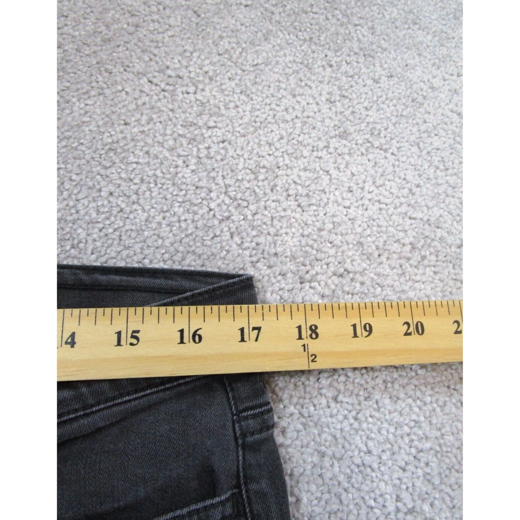 J. Jill J.Jill Womens Leggings 12 Faded Black Gray Denim Size 34" / US 12 / IT 48 - 7 Thumbnail