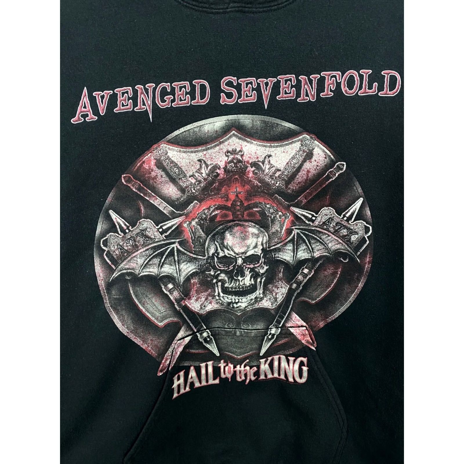 Gildan VINTAGE Avenged Sevenfold Skull Death Retro Hoodie Nike? Size US M / EU 48-50 / 2 - 4 Thumbnail