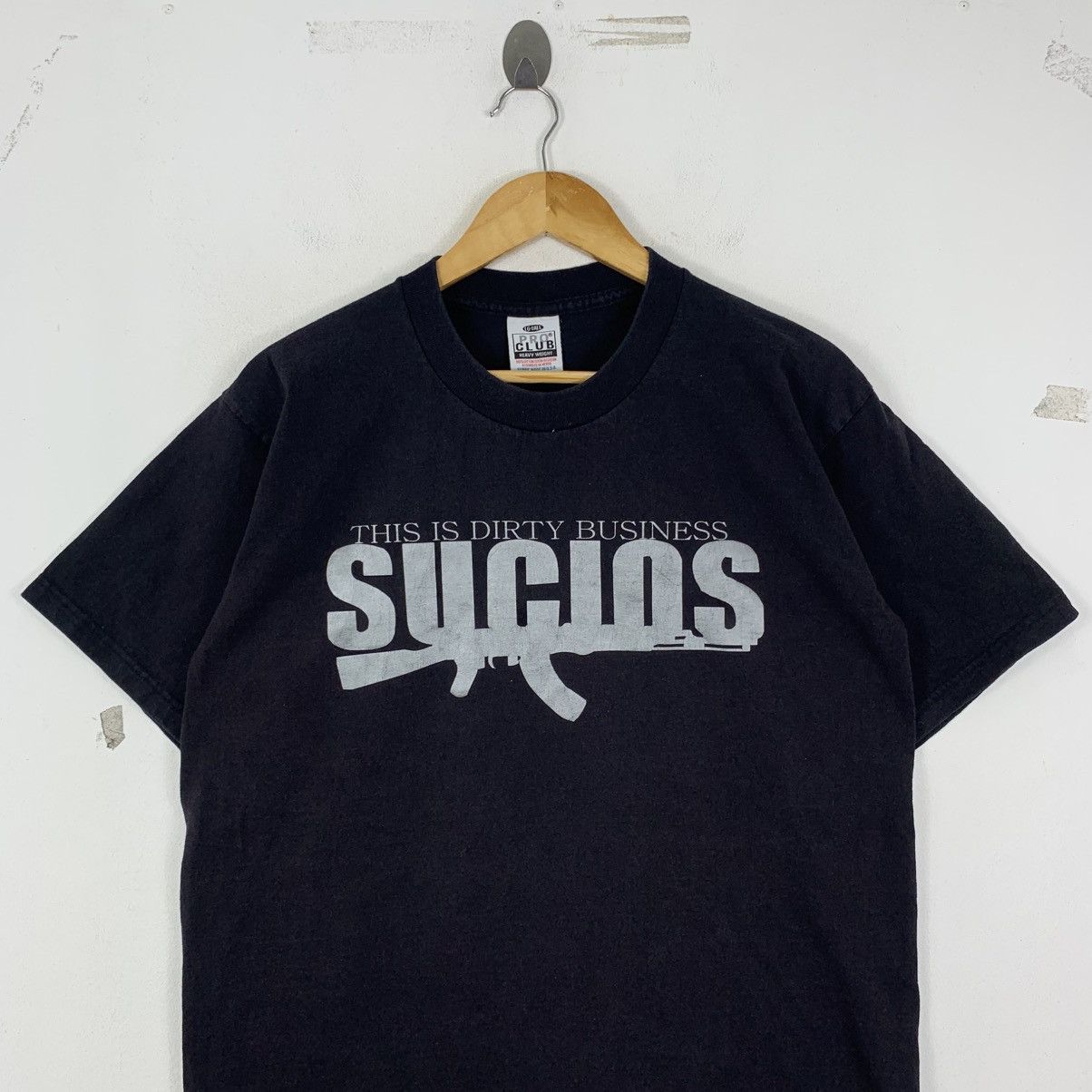 Vintage Vintage KING LIL G Sucios This Is Dirty Business Tshirt Size US L / EU 52-54 / 3 - 3 Thumbnail
