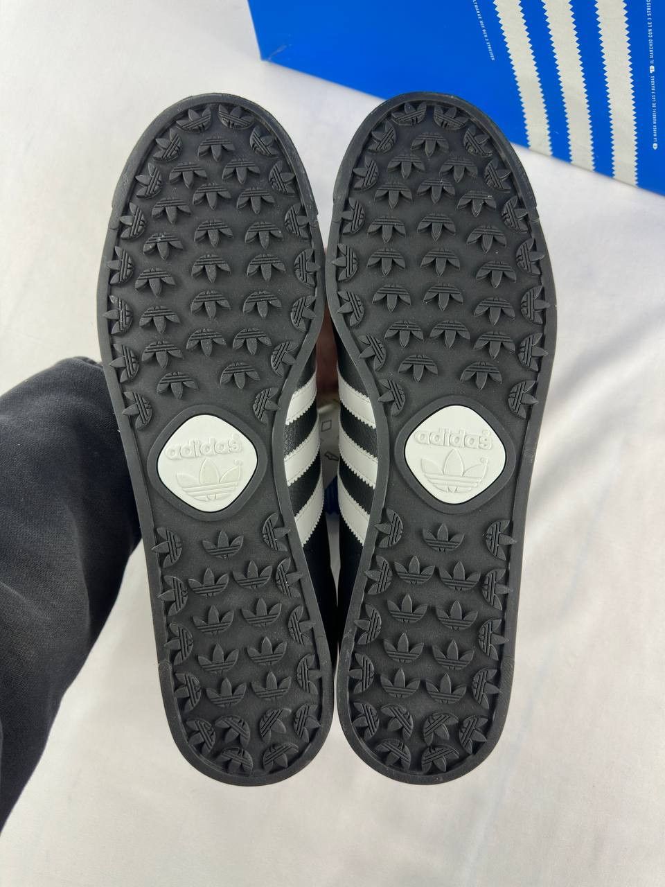 Adidas Vintage Adidas Samoa Leather Shoes Black White 2010 019351 Size US 13 / EU 46 - 7 Thumbnail
