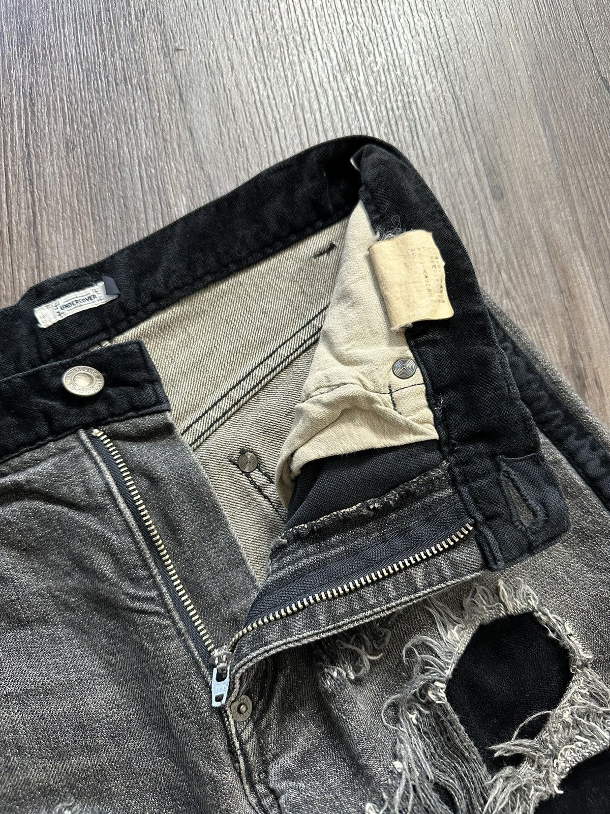 Undercover Undercover AW 02 Crash Denim Jeans Size US 29 - 14 Thumbnail