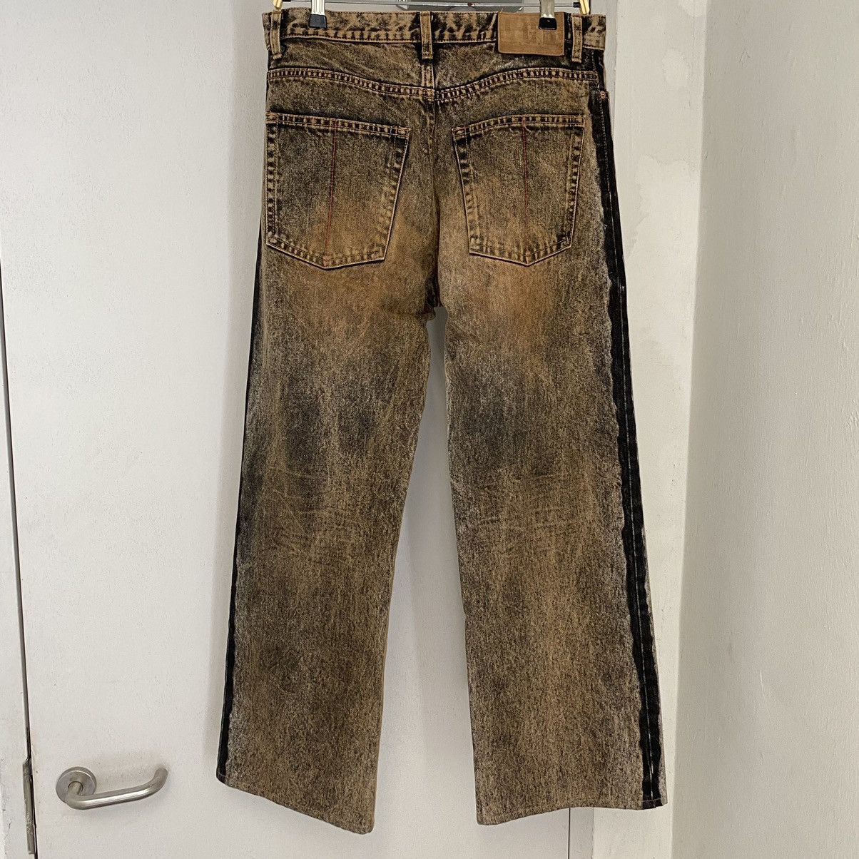 Le Grande Bleu (L.G.B.) L.G.B Rabbit Wide Leg Rusty Black Oversized Jeans Size US 31 - 9 Thumbnail
