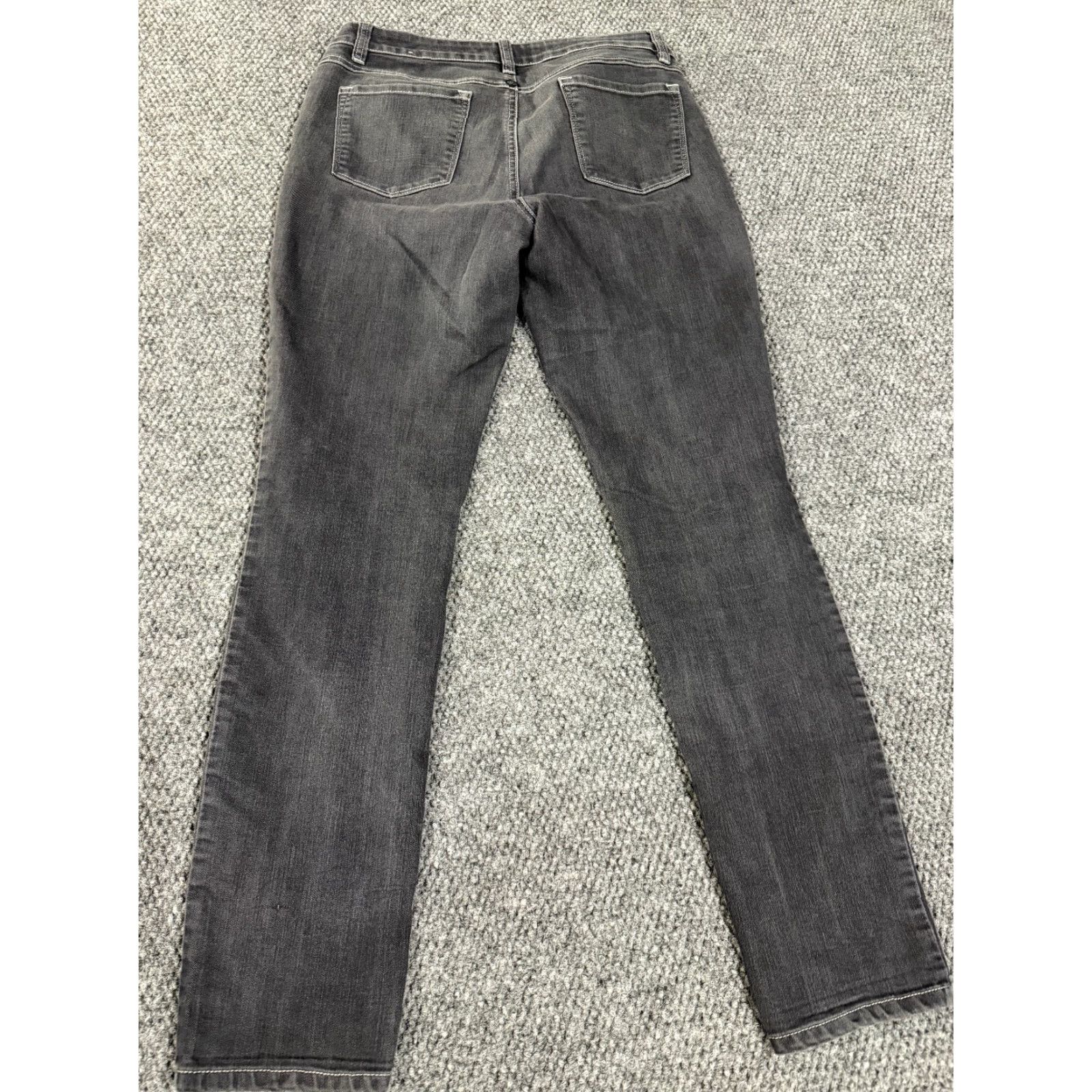 Prana prAna Jeans Womens 8 Gray Skinny Jeans Stretch Organic Cotton Denim Regular Inseam 30in 5-Pocket Design Distressed Pocket Style Size 30" / US 8 / IT 44 - 6 Thumbnail