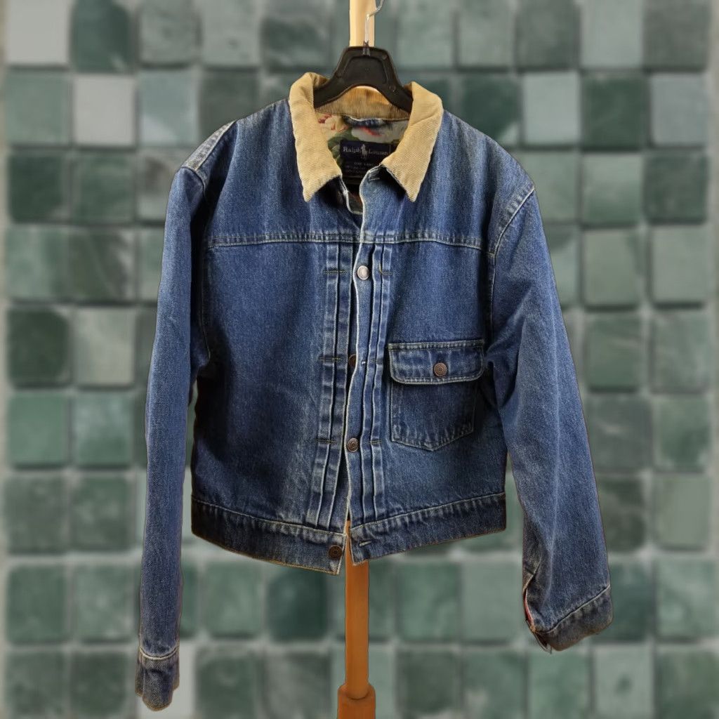 Polo Ralph Lauren VINTAGE Polo Ralph Lauren Denim Jacket Women’s 8 One Pocket Floral Lining 80's SZ L Blue Jacket Womens 8 Denim Pockets Classic Jacket Size L / US 10 / IT 46 - 1 Thumbnail