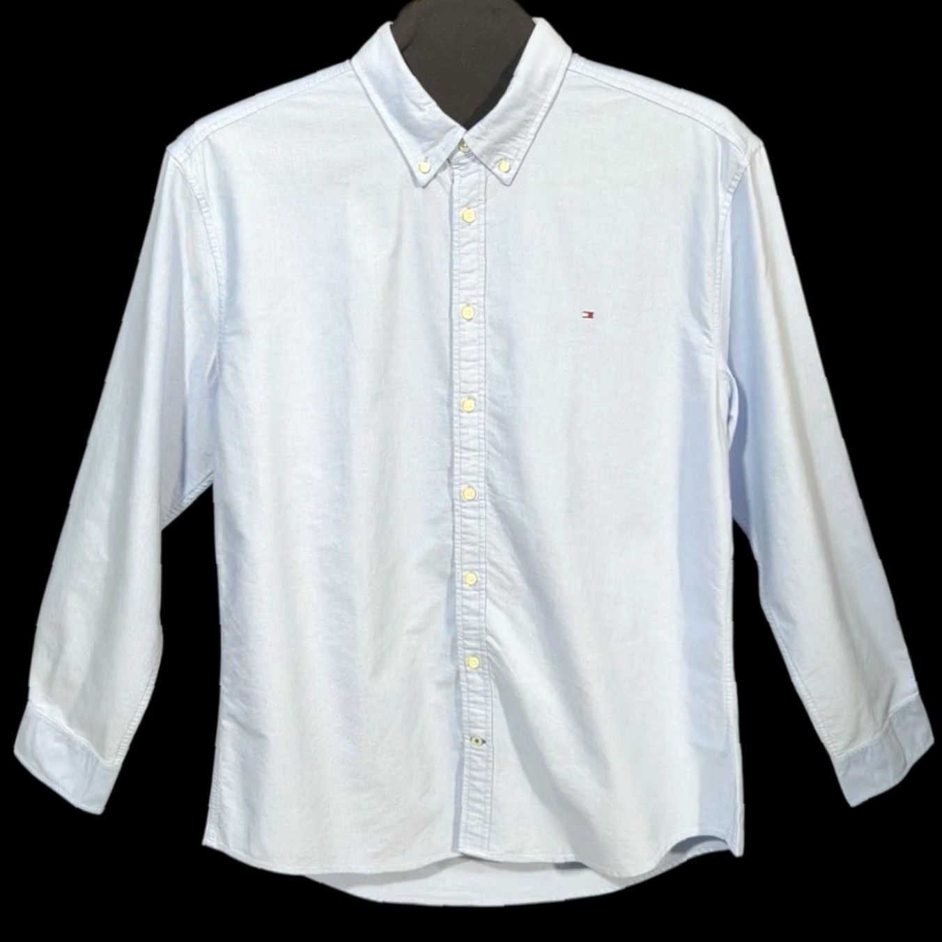 Tommy Hilfiger Tommy Hilfiger Men’s Long Sleeve Shirt XXL Blue Custom Fit Button-Down Collared Shirt Size US XXL / EU 58 / 5 - 3 Thumbnail