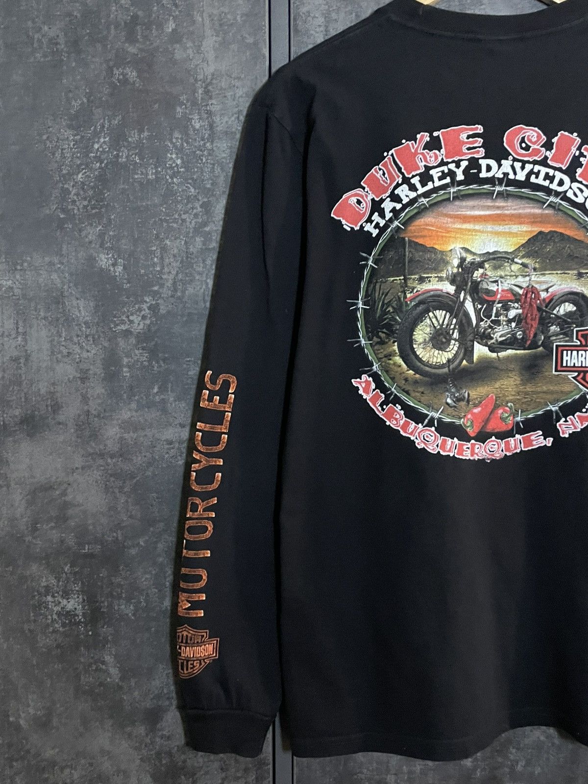 Harley Davidson Crazy Vintage Harley Davidson Skull Longsleeve 3D Emblem USA Size US M / EU 48-50 / 2 - 11 Thumbnail
