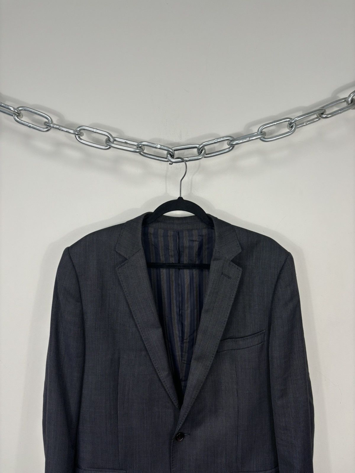 Dolce & Gabbana Vintage Dolce & Gabbana Men’s Birdseye Pattern Wool Blazer Size 42R - 4 Thumbnail