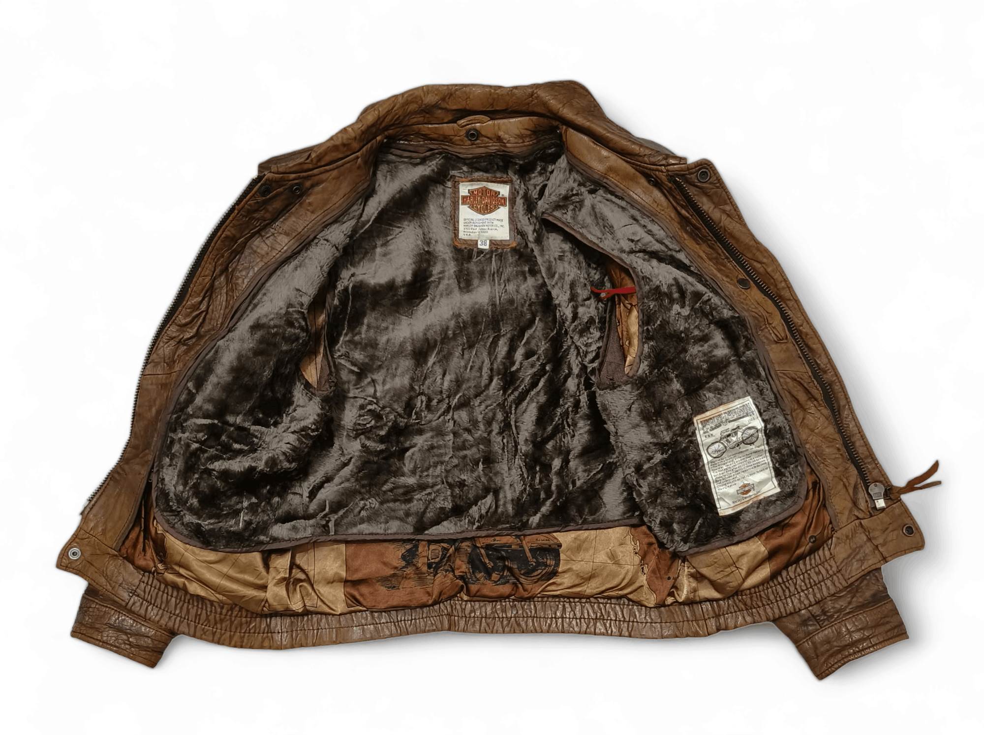 Harley Davidson Vintage Harley Davidson A2 Style Motorcycles Leather Jacket Size US M / EU 48-50 / 2 - 3 Thumbnail