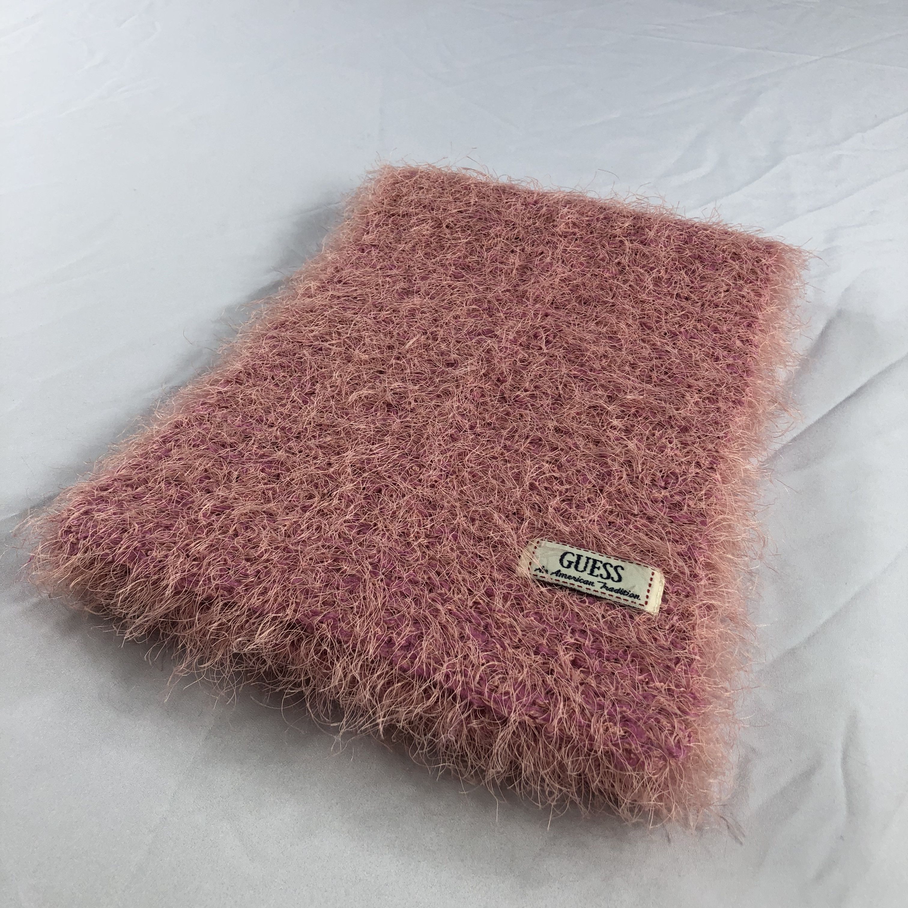 Guess Guess Pink Faux Fur Wool Scarf Muffler V1011 Size ONE SIZE - 3 Thumbnail