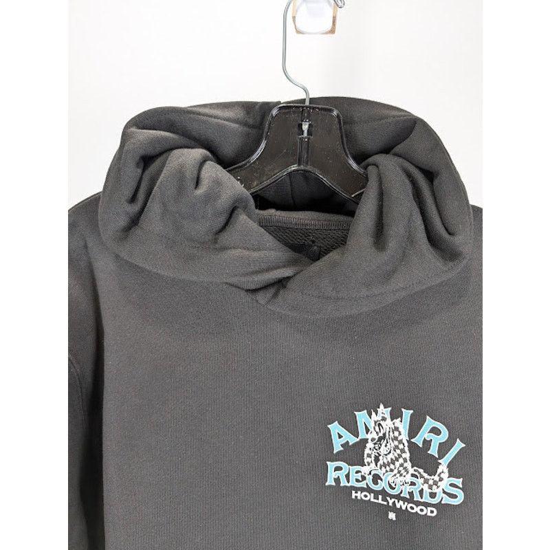 Amiri o1rshd1 Records Wolf Hoodie in Black Size US S / EU 44-46 / 1 - 3 Thumbnail