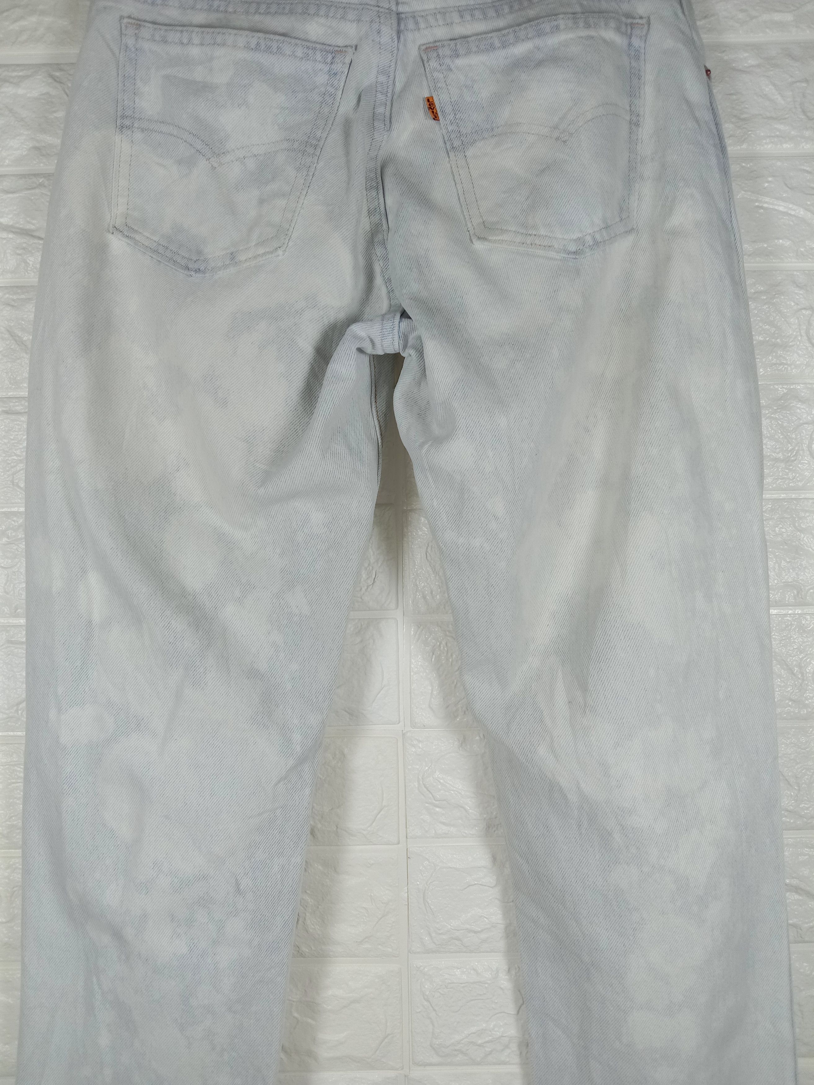 Levi's Vintage 90s Levi's 550 Orange Tab Jeans Ripped Denim Size US 30 / EU 46 - 7 Thumbnail
