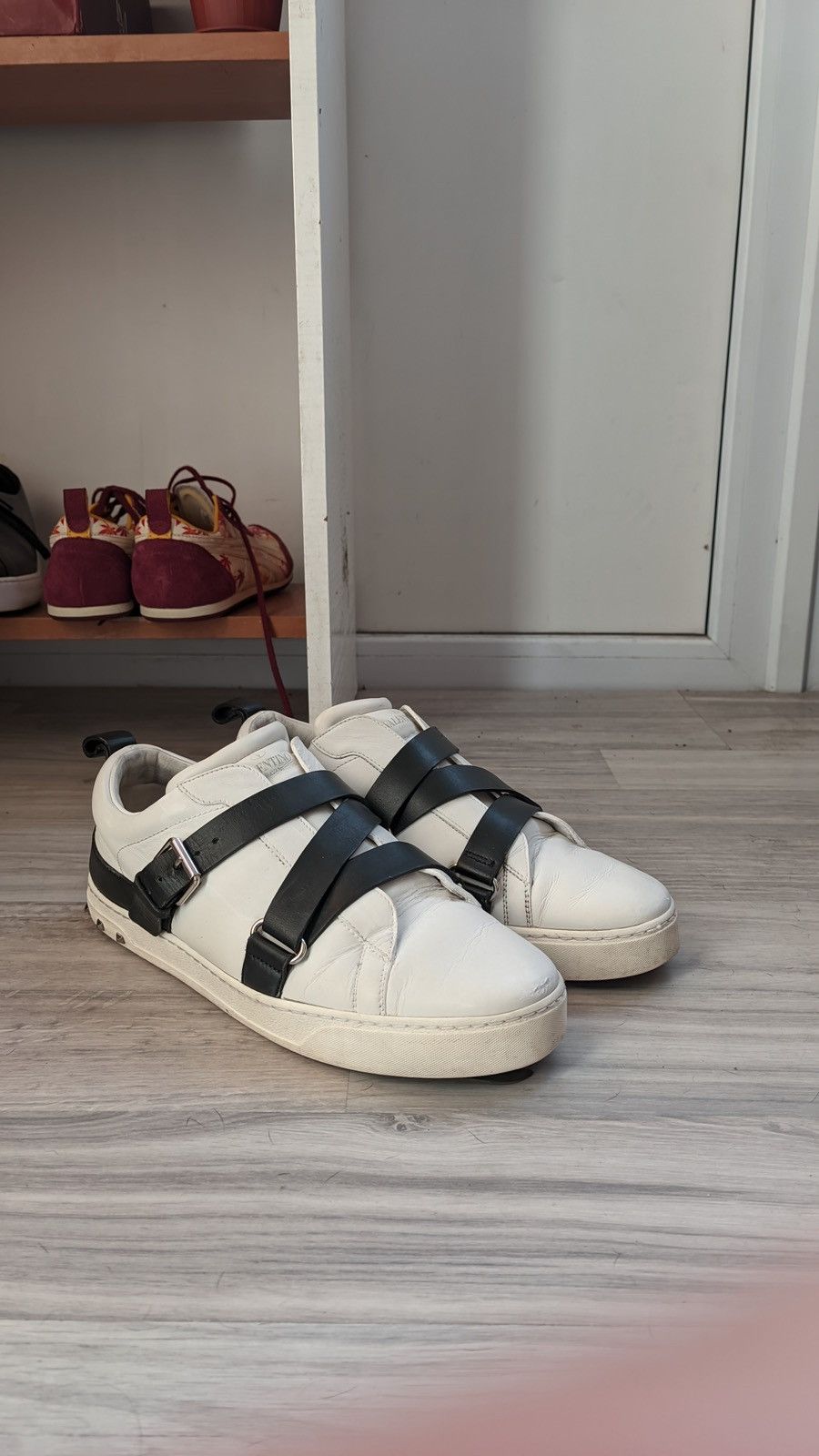 Valentino Valentino Garavani V-Punk Rockstud Accent Leather Sneakers Size US 7 / EU 40 - 1 Thumbnail