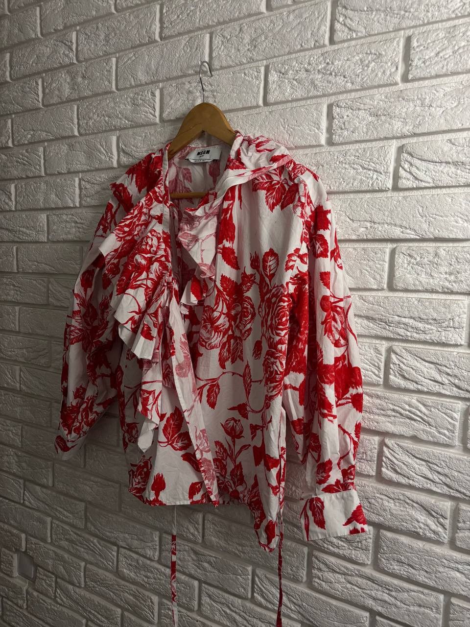 MSGM MSGM women floral printed blouse Milano EST 2009 Size XS / US 0-2 / IT 36-38 - 4 Thumbnail