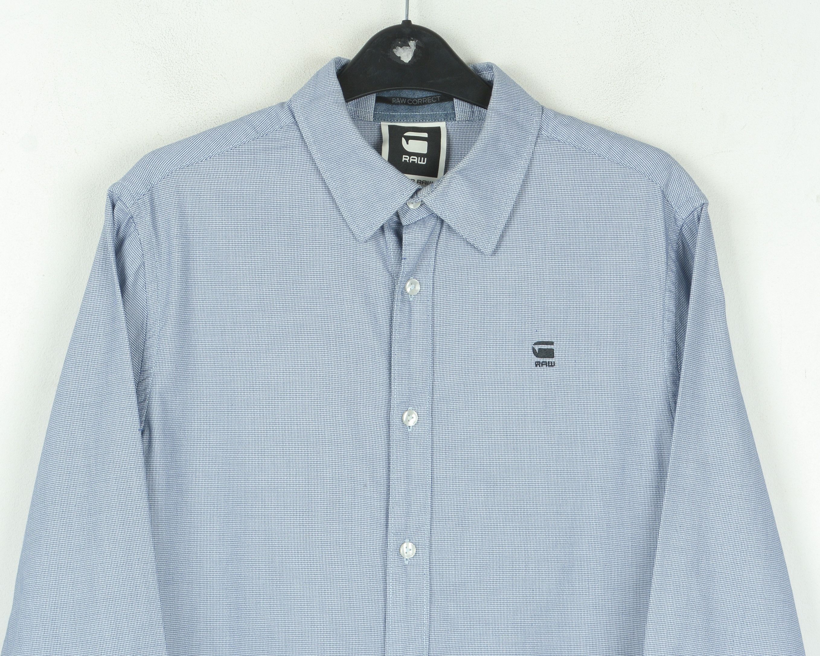 G-Star Casual L Check Correct James Shirt Button Long Sleeve Cotton Size US L / EU 52-54 / 3 - 7 Thumbnail