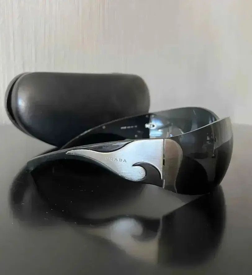 Prada PRADA Sunglasses Star Mask Flame Sport Metal Wrap RI831 Size ONE SIZE - 1 Thumbnail
