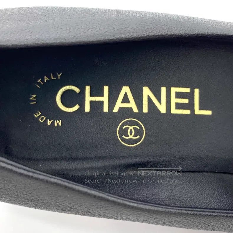 Chanel Chanel Black pointed toe thin heel pearl-decorated high he Size US 4 / IT 34 - 7 Thumbnail