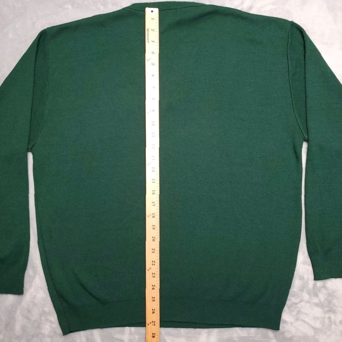 Vintage VINTAGE Towncraft Sweater Men XL Green Ribbed Cuff Knit Grandpa Golfer Made in USA Size US XL / EU 56 / 4 - 6 Thumbnail