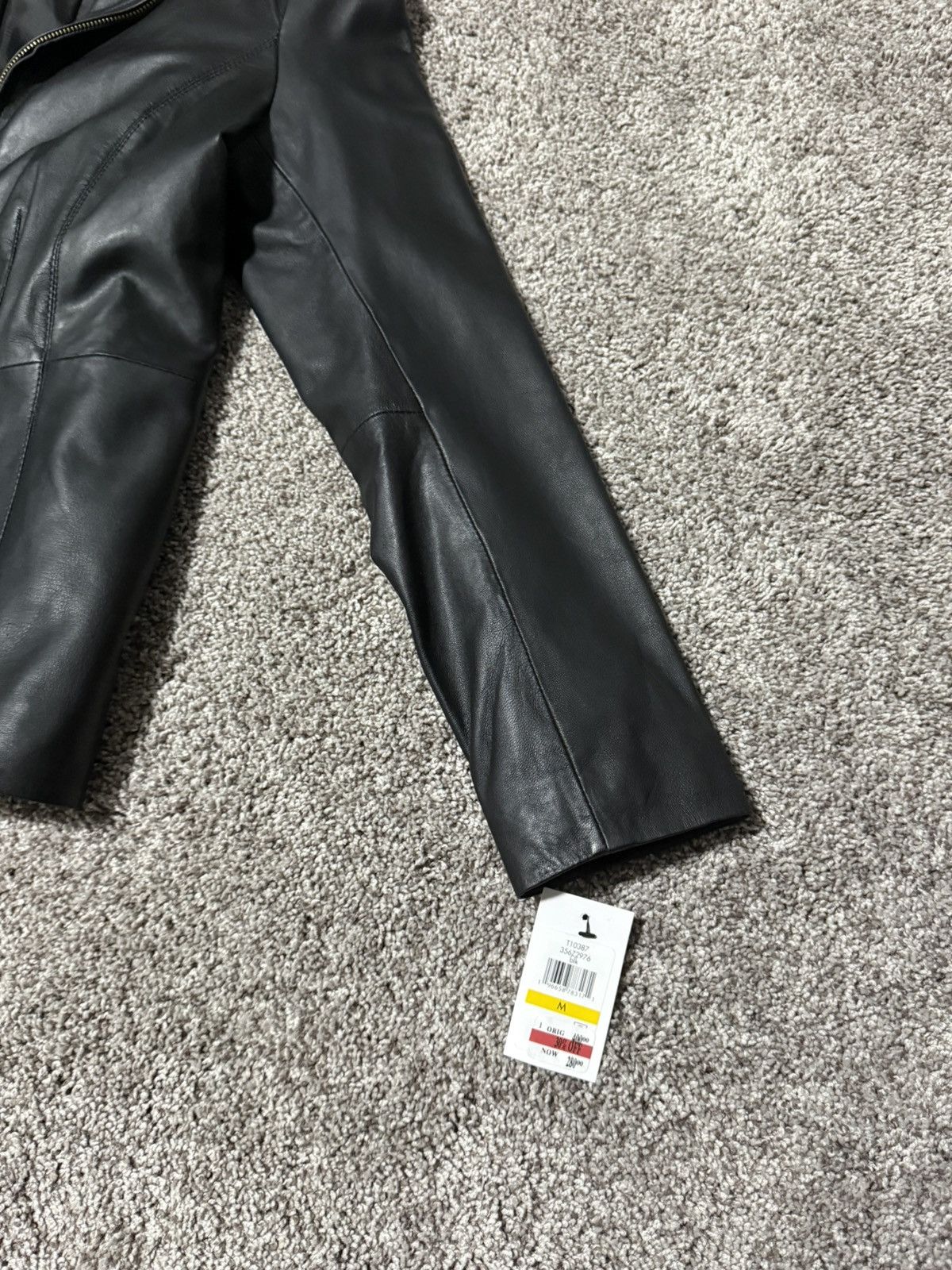 Cole Haan Cole Haan Womens Leather Jacket Size M / US 6-8 / IT 42-44 - 3 Thumbnail