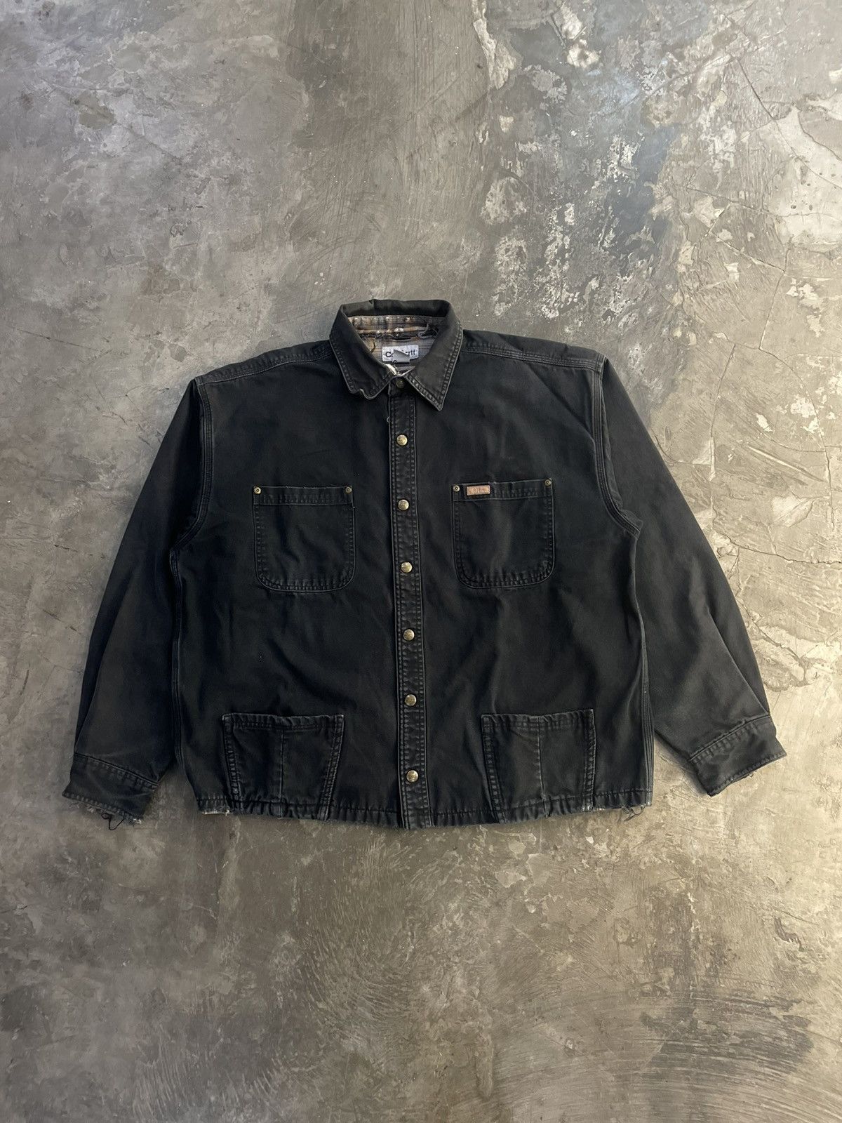 RARE VINTAGE CARHARTT CHORE JACKET REWORK