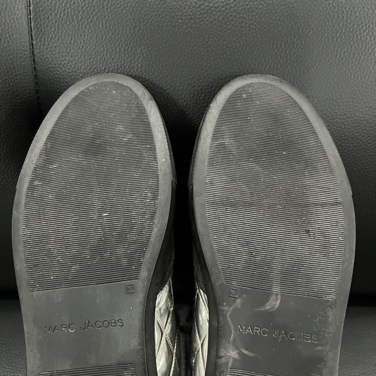 Marc Jacobs Marc Jacobs Metallic Suede High-Top Sneakers Size US 7 / EU 40 - 20 Thumbnail