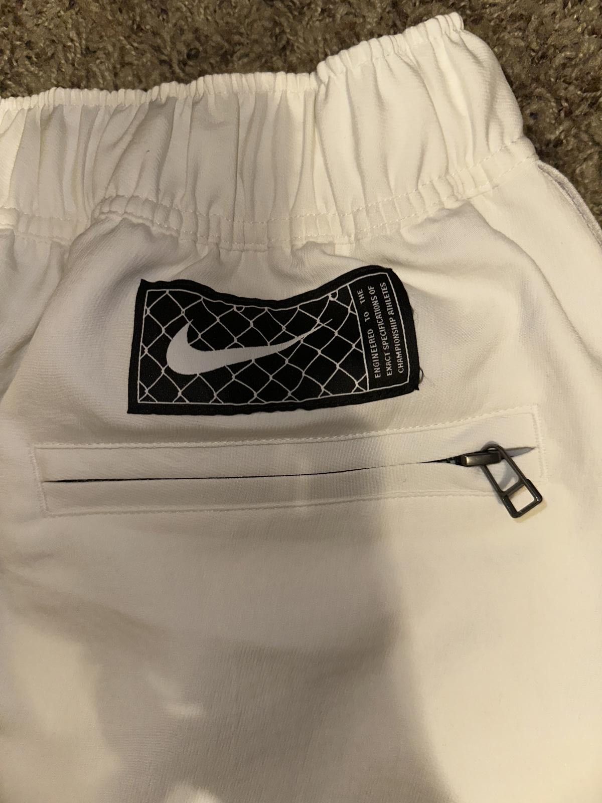 Nike Nike Men’s Tearaway Woven White Basketball Pants Size US 32 / EU 48 - 7 Thumbnail