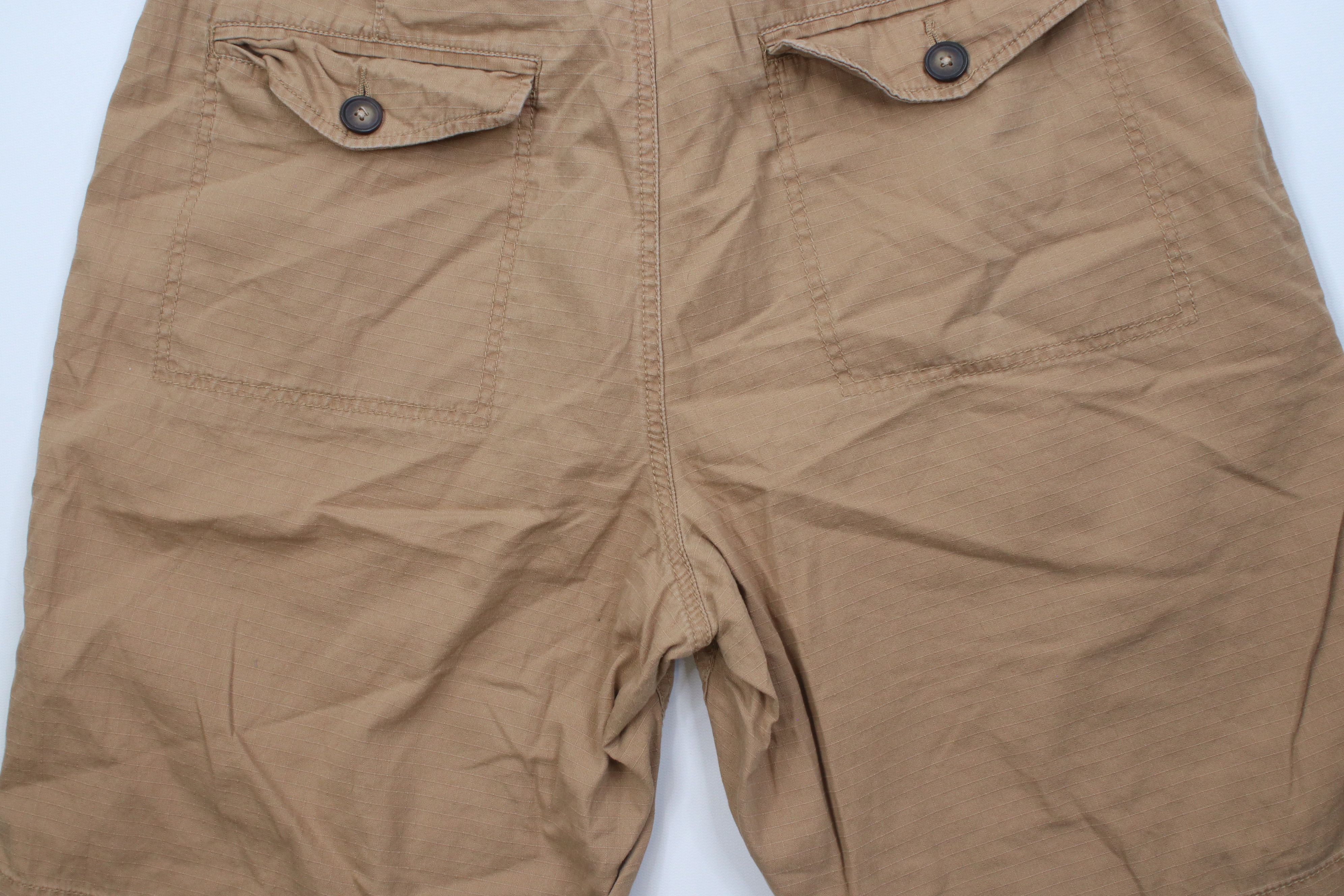 J.Crew Vintage Y2K J Crew Knee Ripstop Utility Shorts Beige Cotton Size US 34 / EU 50 - 9 Thumbnail