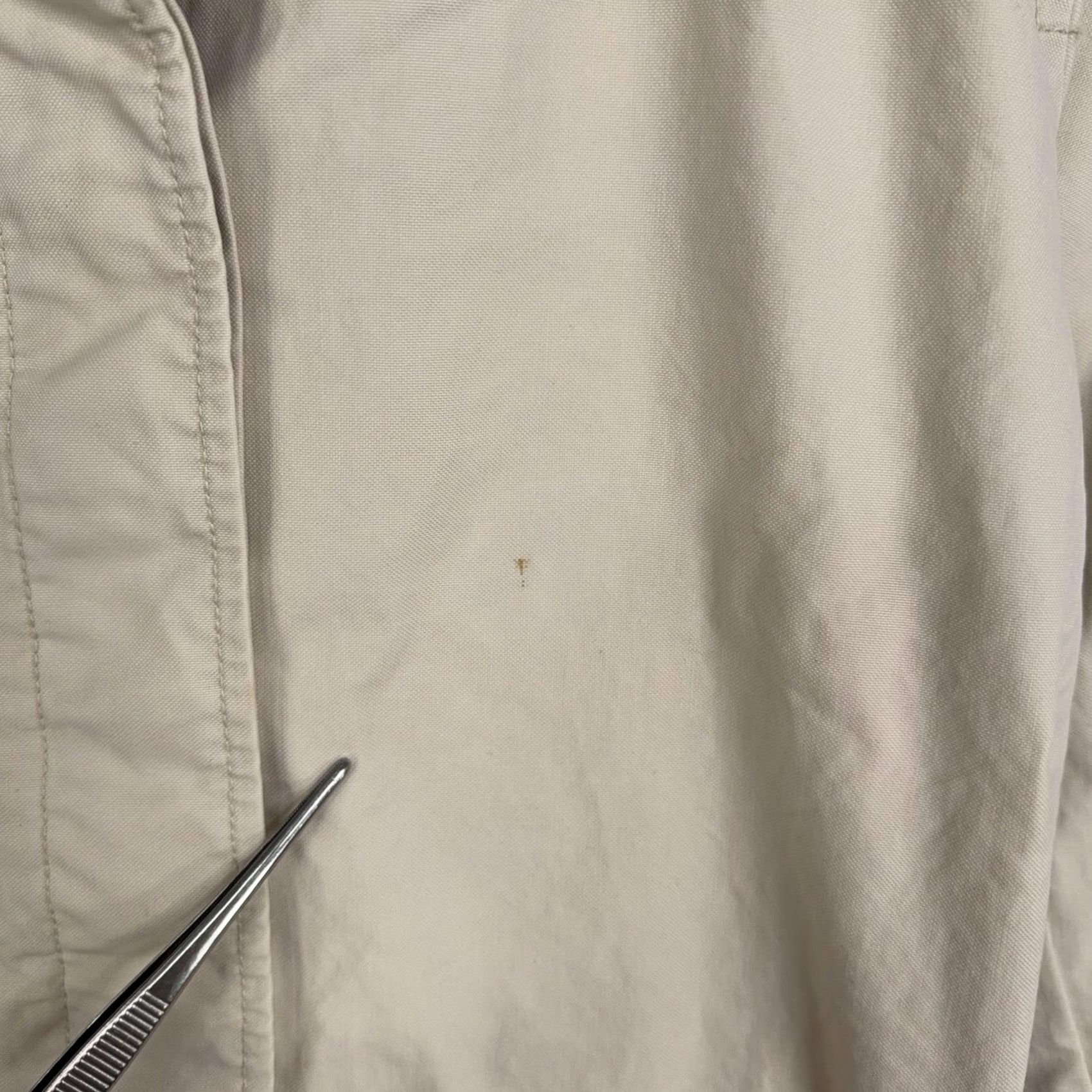 Gap Gap Trench Coat Womens Large White Cotton Mid Length Belted Button Front Pockets 100% Cotton Canvas Seasonal Fall Spring Mens Womens Size L / US 10 / IT 46 - 2 Thumbnail