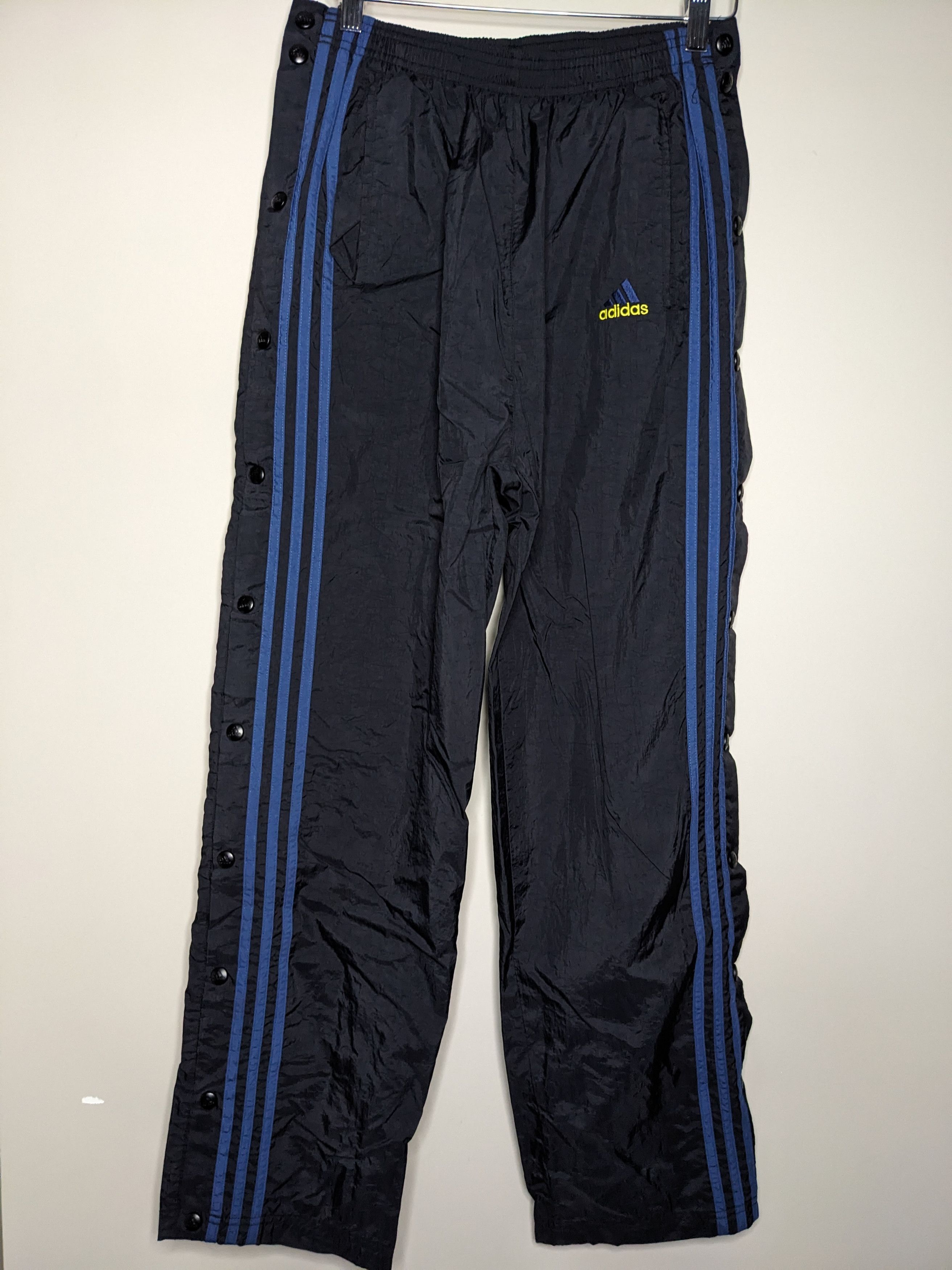 Adidas VTG 90s Adidas Tearaway Track Pants Mens Medium 3 Stripes Size US 28 / EU 44 - 1 Thumbnail