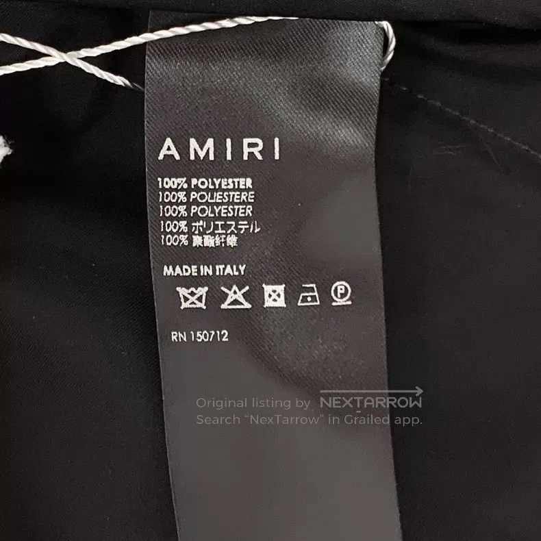 Amiri Amiri Black Logo Printed Sports Pants, Long Length Size US 32 / EU 48 - 9 Thumbnail