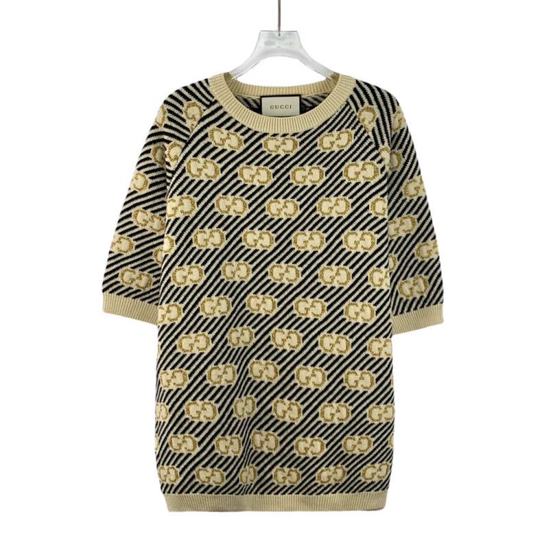 Gucci Gucci Color-blocked oblique stripe logo jacquart full-prin Size M / US 6-8 / IT 42-44 - 1 Thumbnail