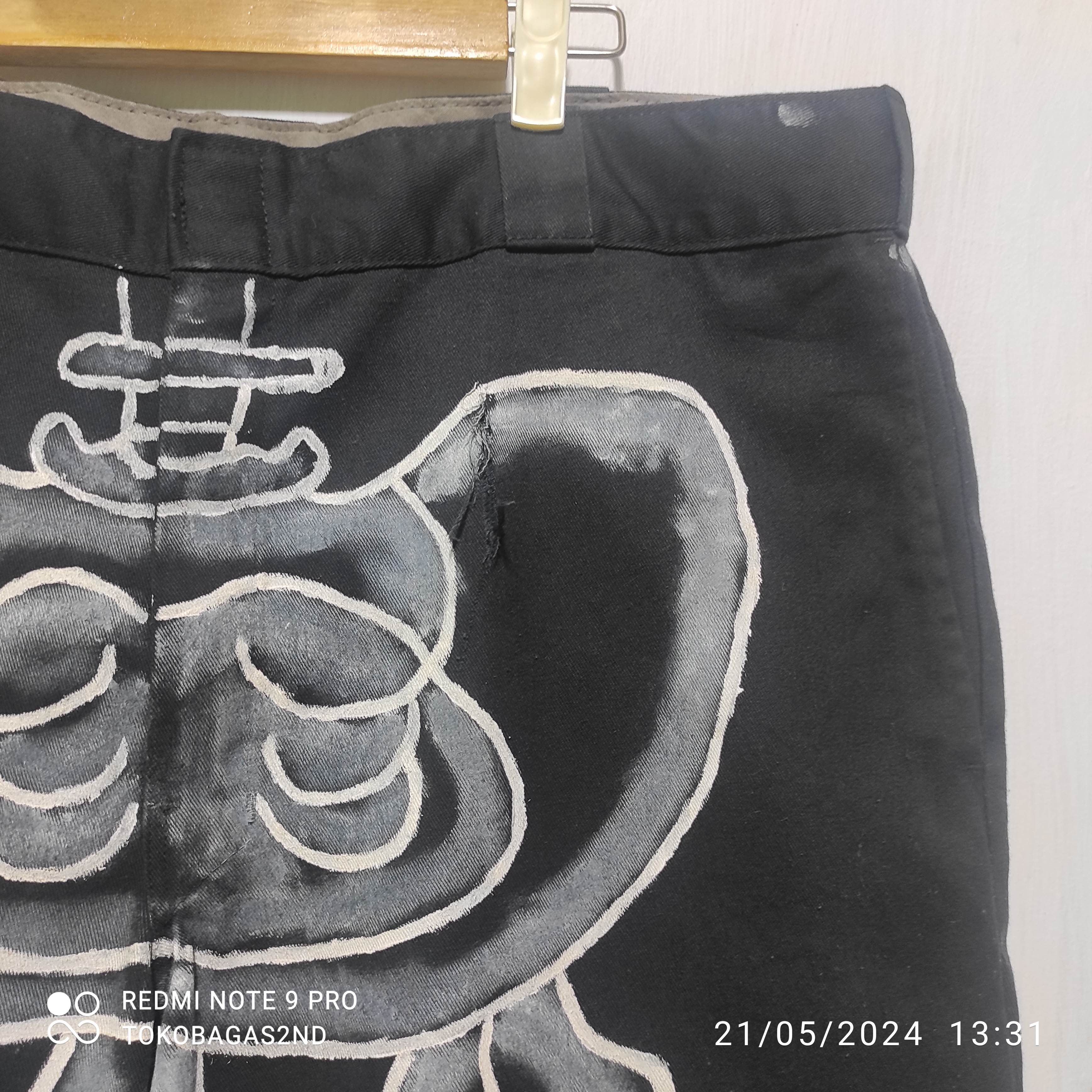 Dickies Dickies 874 Skeleton Custom Black Baggy Pants Size US 34 / EU 50 - 5 Thumbnail