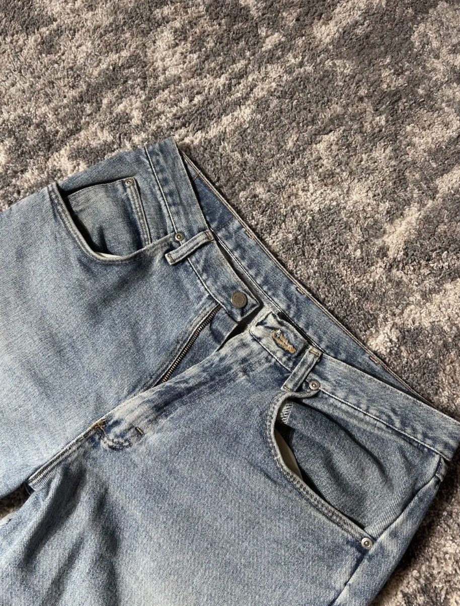 Vintage × Wrangler Crazy Vintage 90s Wrangler Jeans Baggy Wide Leg Smoke Black Size US 34 / EU 50 - 8 Thumbnail