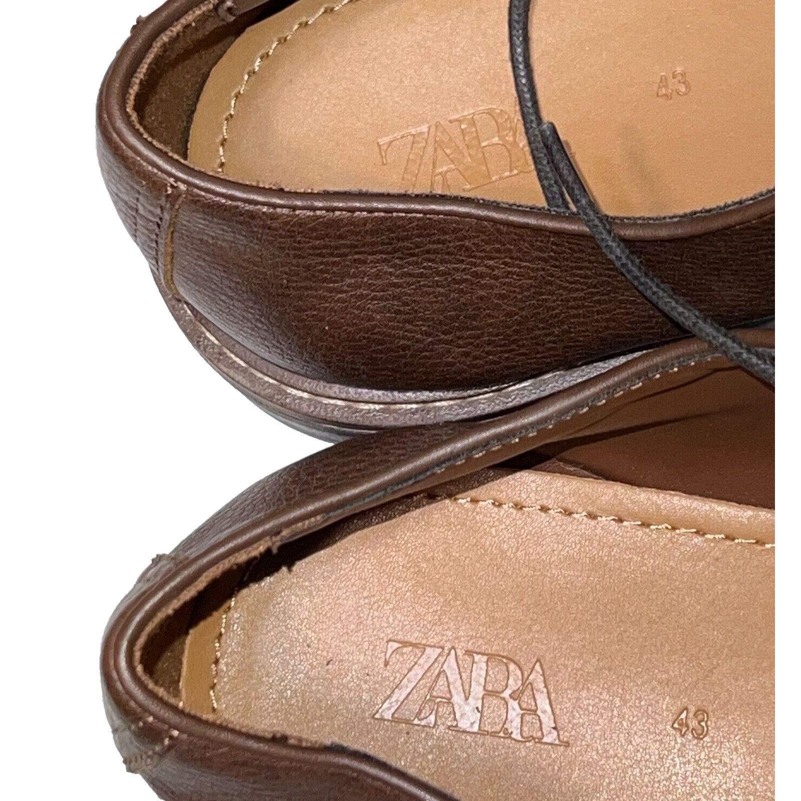 Zara Zara Men Size 43 / 10 Brown Oxford Dress Shoes Derby Size US 10 / EU 43 - 9 Thumbnail