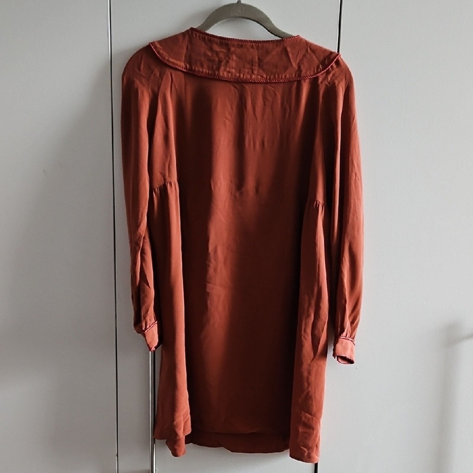 Sezane Sezane Rust Mini Dress Size 38 (US Size 6) Size S / US 4 / IT 40 - 4 Thumbnail
